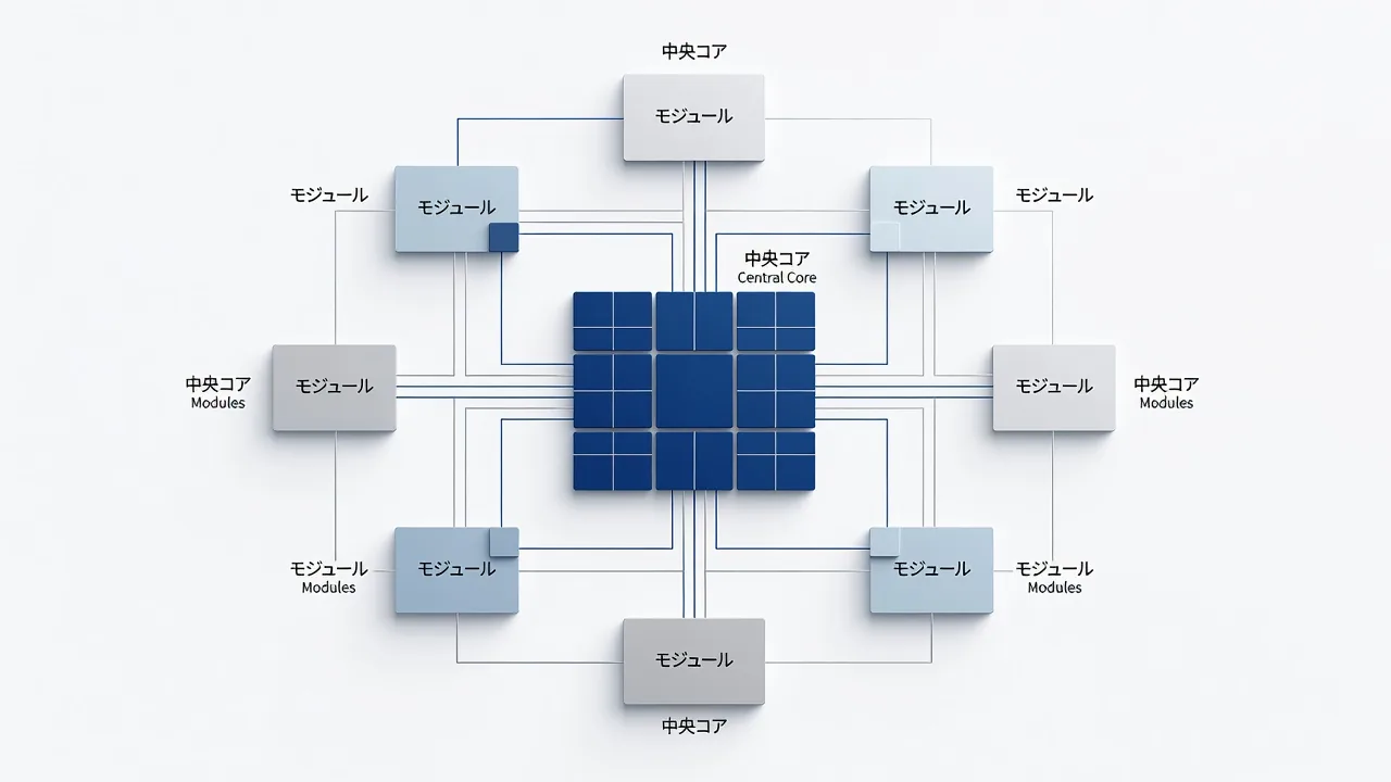 長期運用を考えた情報アーキテクチャを示す概念図